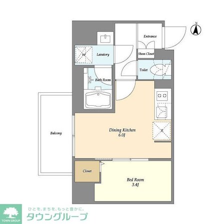 グランカーサ菊川の物件間取画像